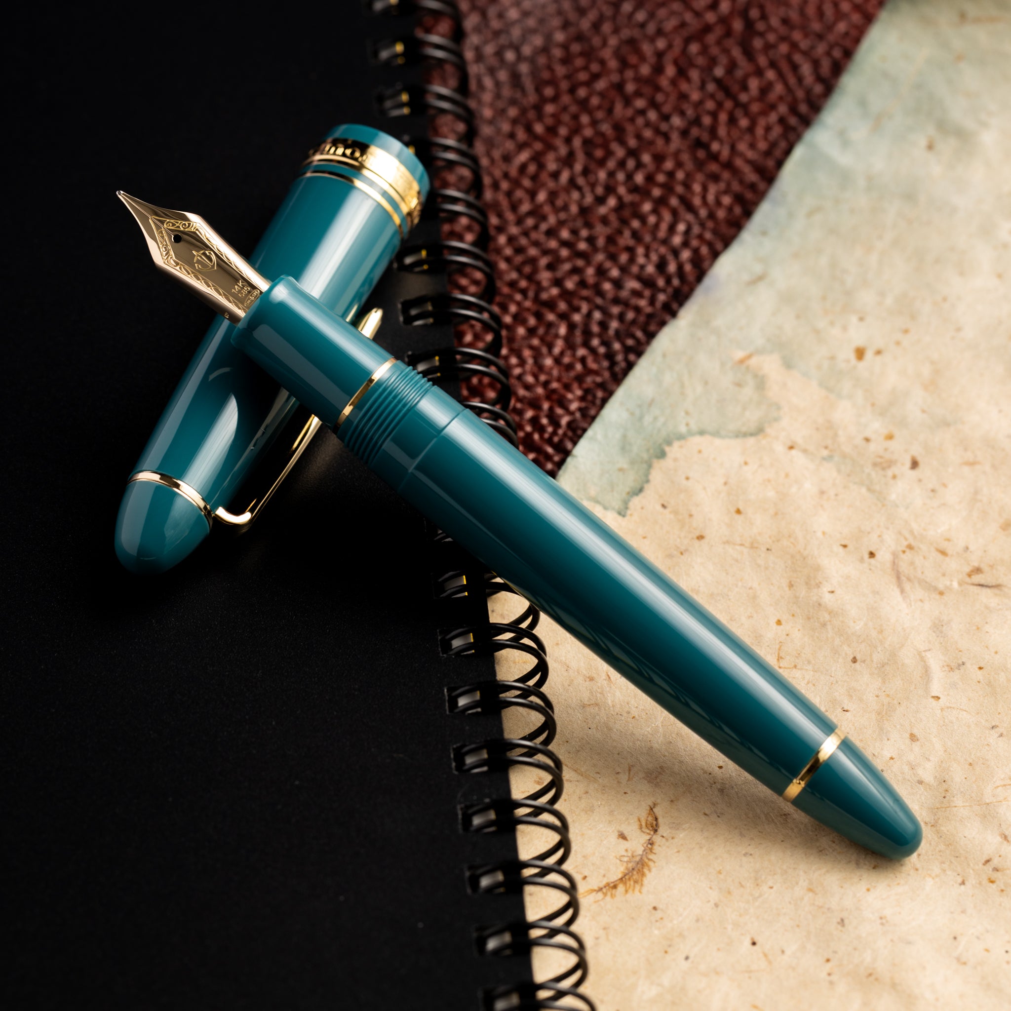 Sailor 1911L Fountain Pen - Green - 14K Gold Trim - Pen Boutique Ltd