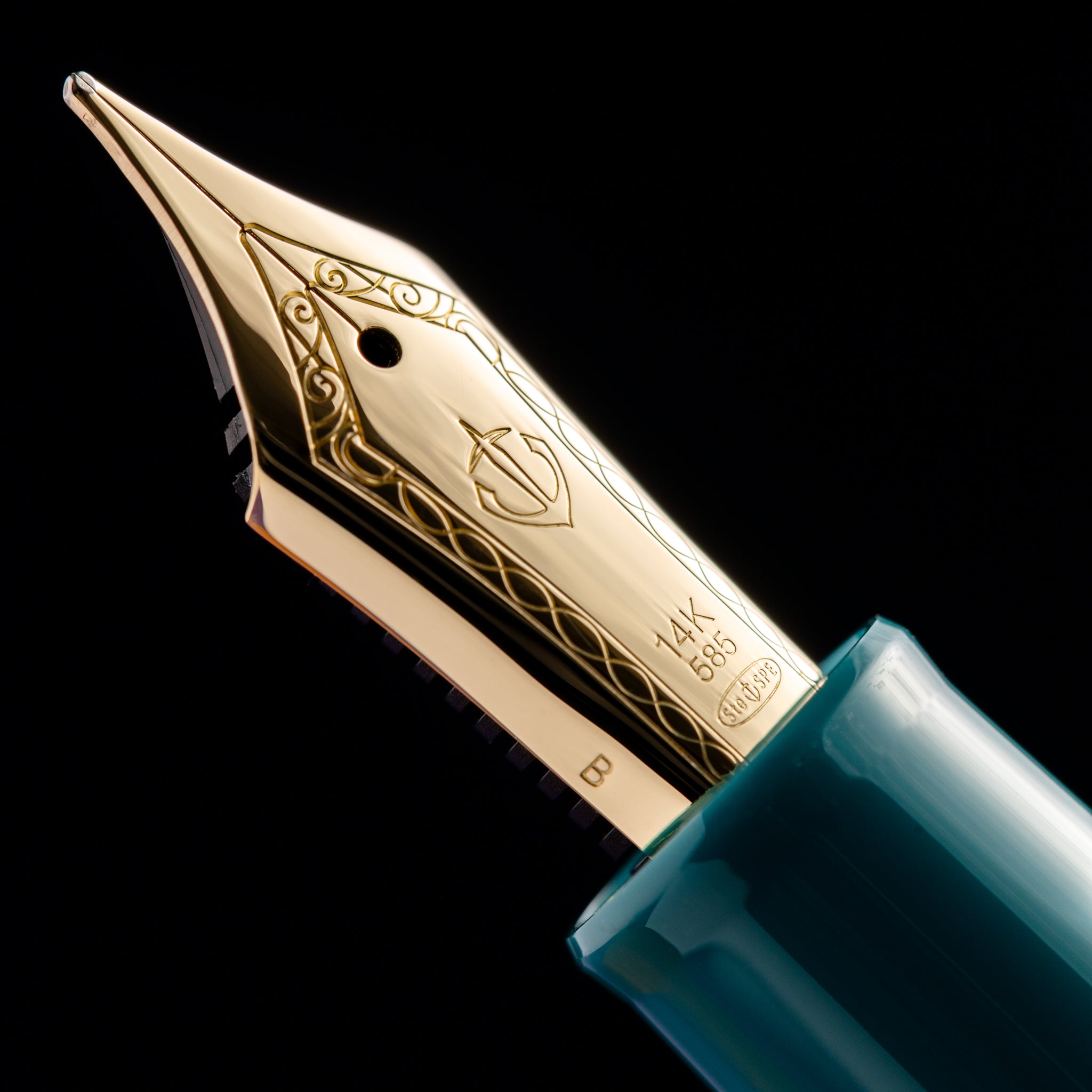 Sailor 1911L Fountain Pen - Green - 14K Gold Trim - Pen Boutique Ltd