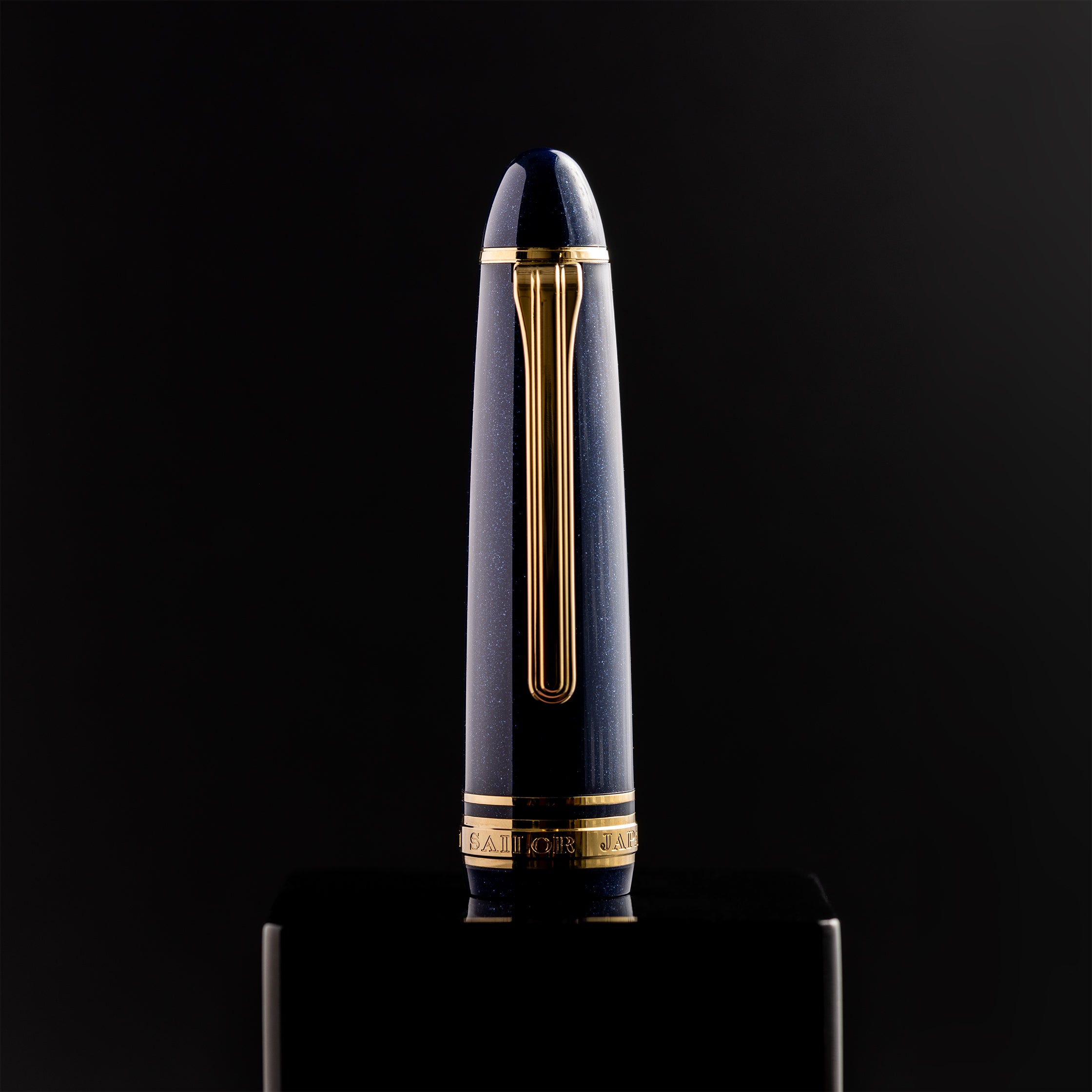 Sailor 1911L Fountain Pen - Shining Blue - 18K Gold Trim - Pen Boutique Ltd