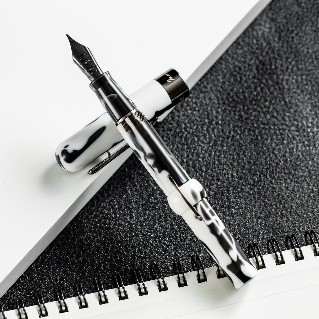 Conklin Mark Twain Fountain Pen - Limited Edition - Black/White - Pen Boutique Ltd