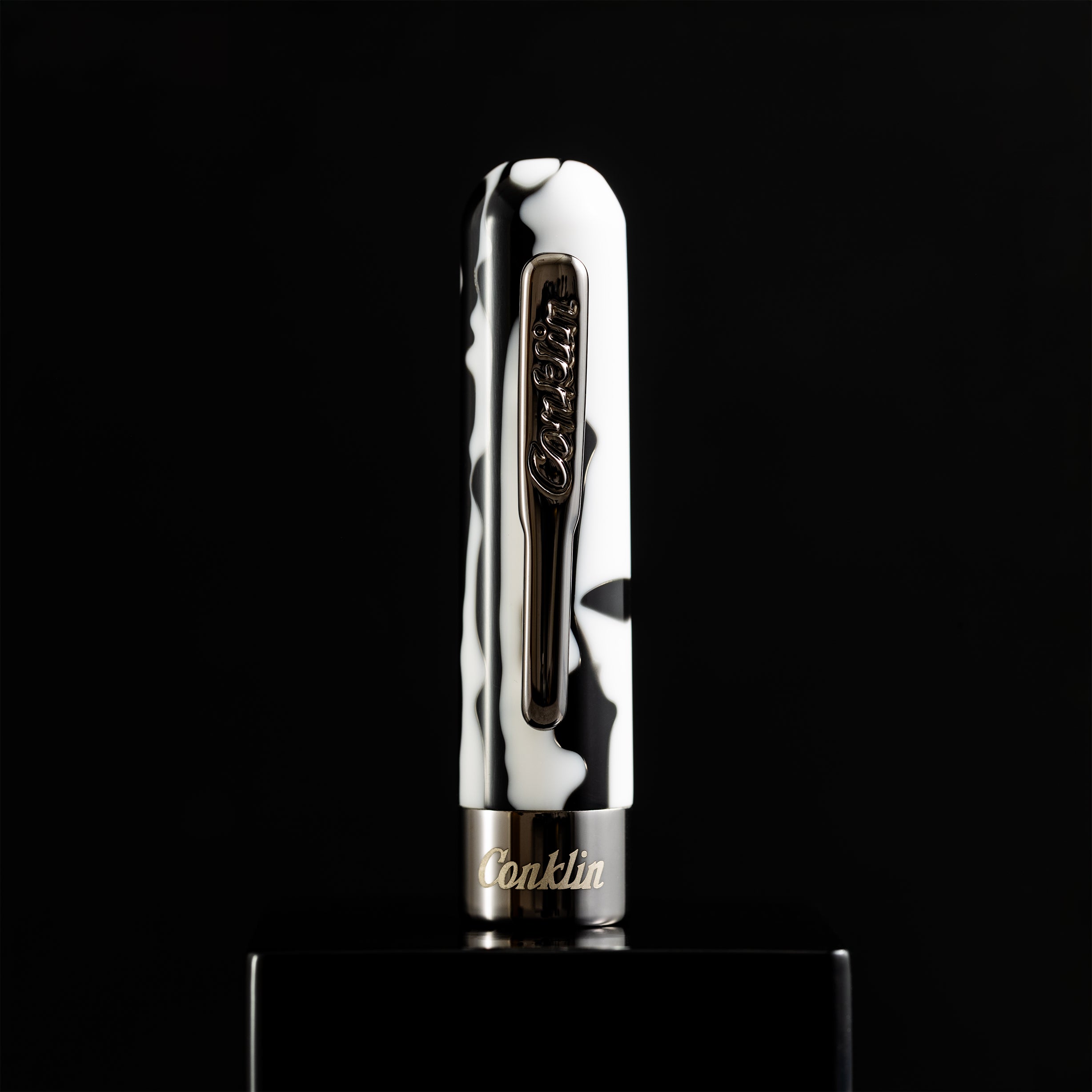 Conklin Mark Twain Fountain Pen - Limited Edition - Black/White - Pen Boutique Ltd