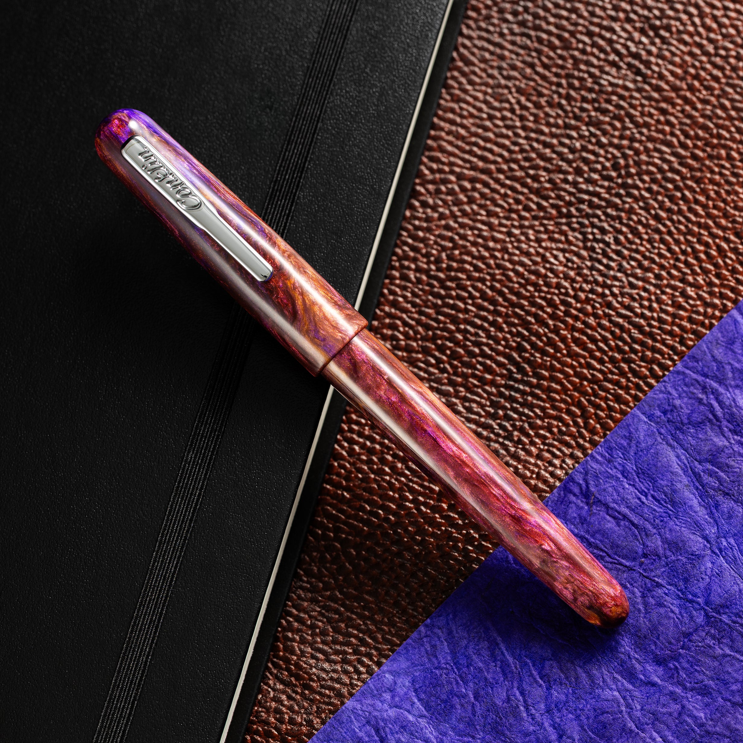Conklin Streamline Fountain Pen - Glossy Sunset Medley - Chrome Trim (Limited Edition) - Pen Boutique Ltd