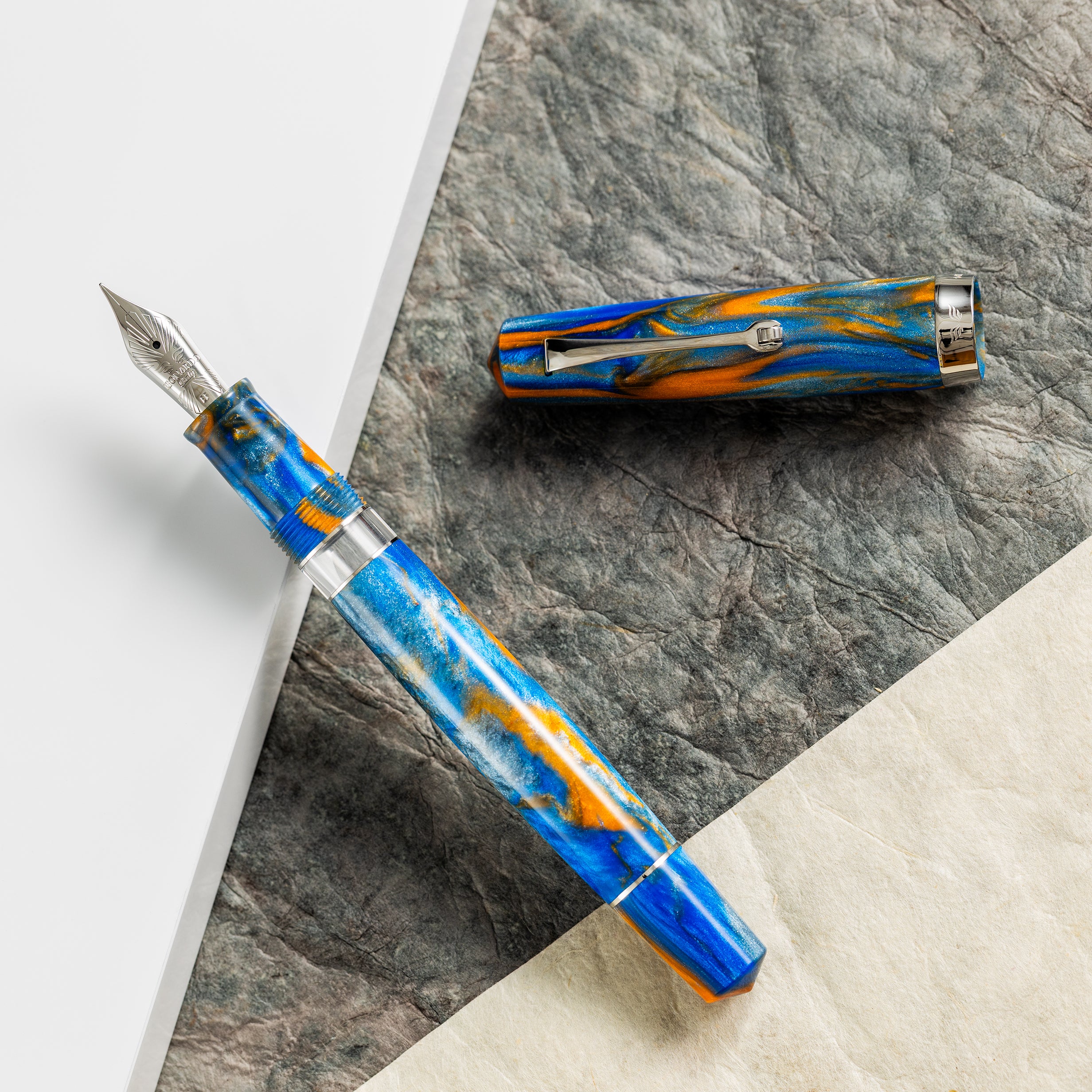 Leonardo Momento Magico Fountain Pen - Fantasie Ocean Sunrise - Pen Boutique Ltd