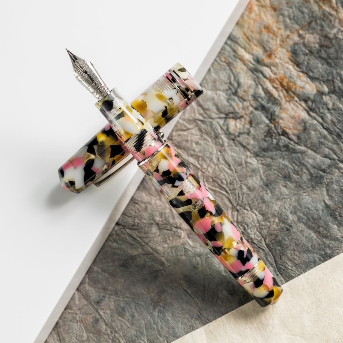 Leonardo Momento Zero Fountain Pen - Corricella - Silver Trim - Pen Boutique Ltd