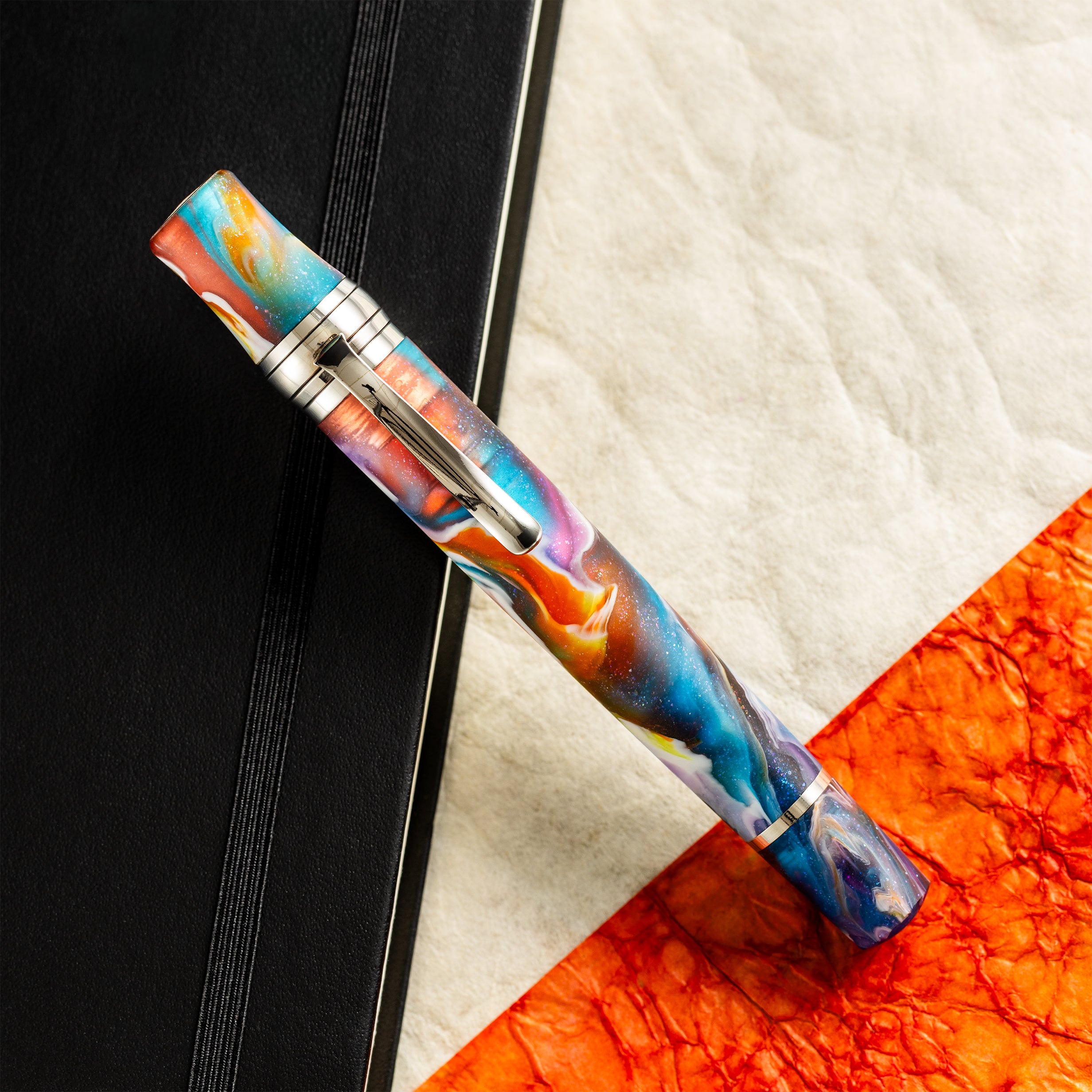 Stipula DaVinci Fountain Pen - Primary Manipulation 6.5 - 14K Gold Stiflex Point Nib (Limited Edition) - Pen Boutique Ltd