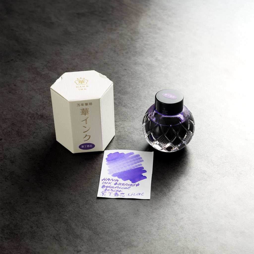 Mitasanshodo Botanical Flower Premium Ink Bottle - Lilac - 55ml - Pen Boutique Ltd