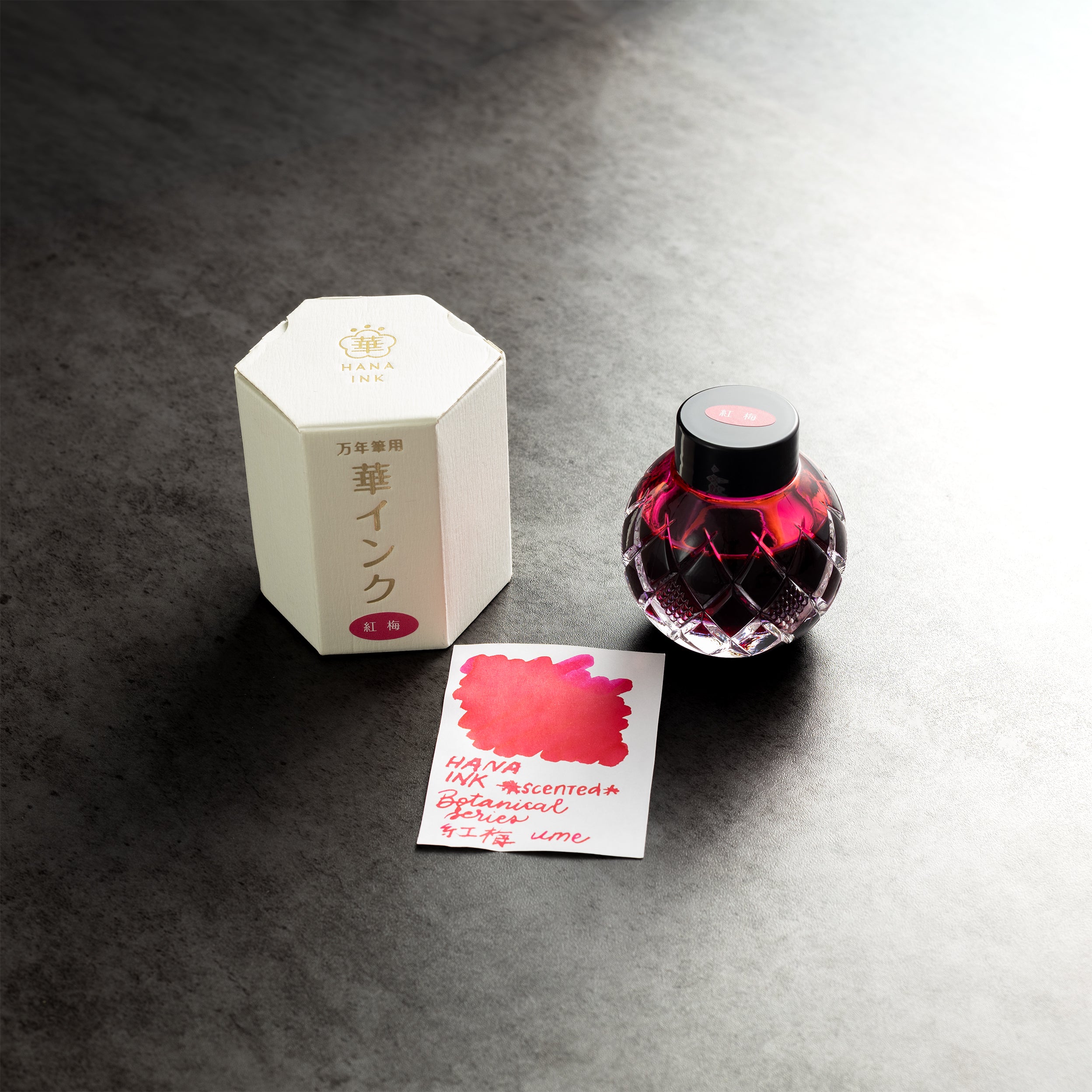 Mitasanshodo Botanical Flower Premium Ink Bottle - Ume - 55ml - Pen Boutique Ltd