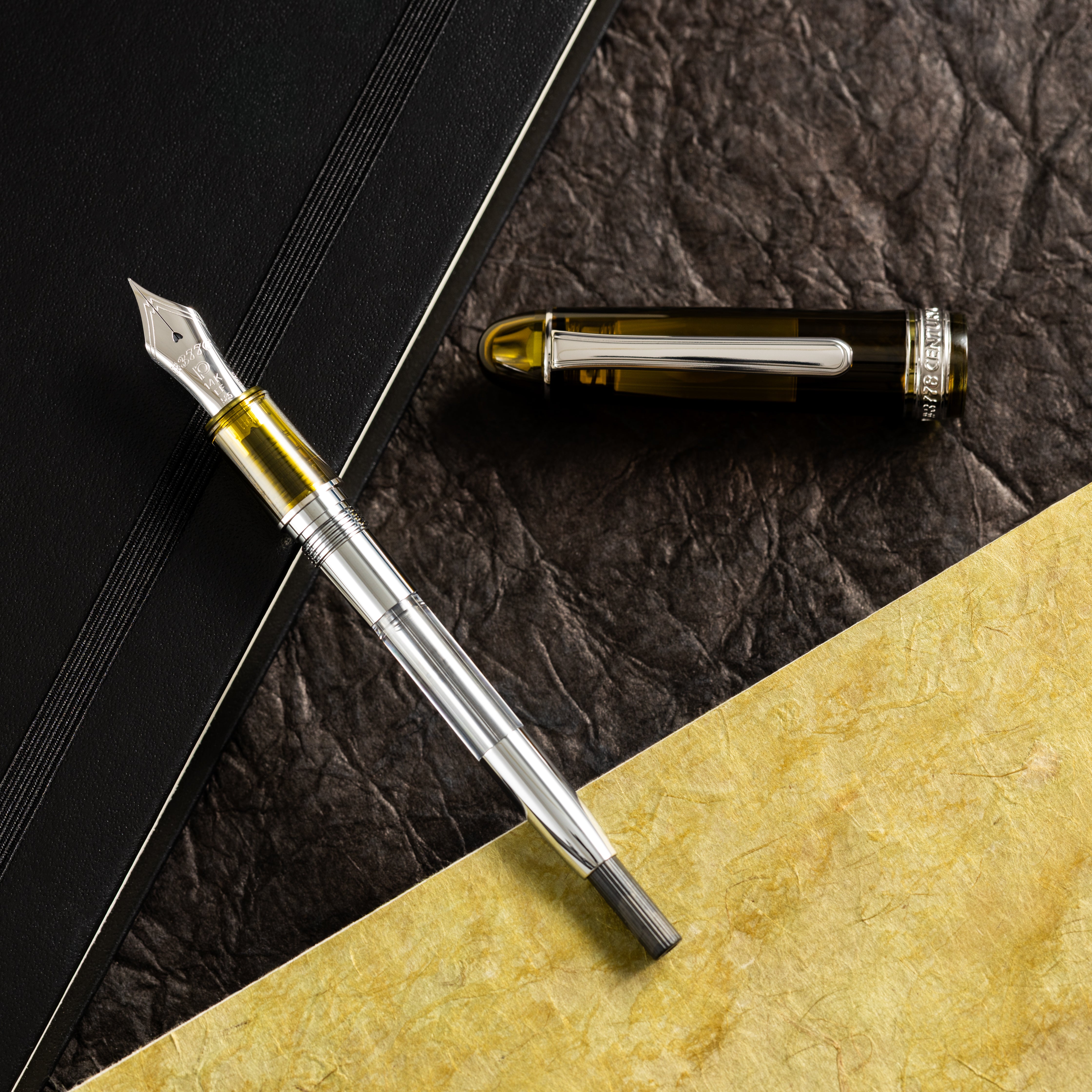 Platinum #3776 Century Fuji Unkei Fountain Pen - Unkai (Limited Edition)-Pen Boutique Ltd