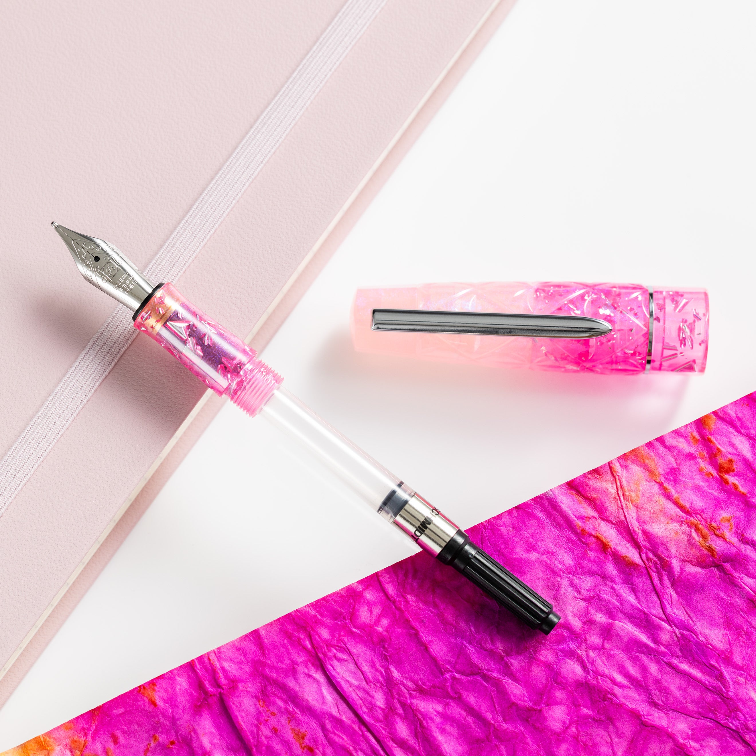 Benu Cocktail Hour Fountain Pen - Pink Lady-Pen Boutique Ltd