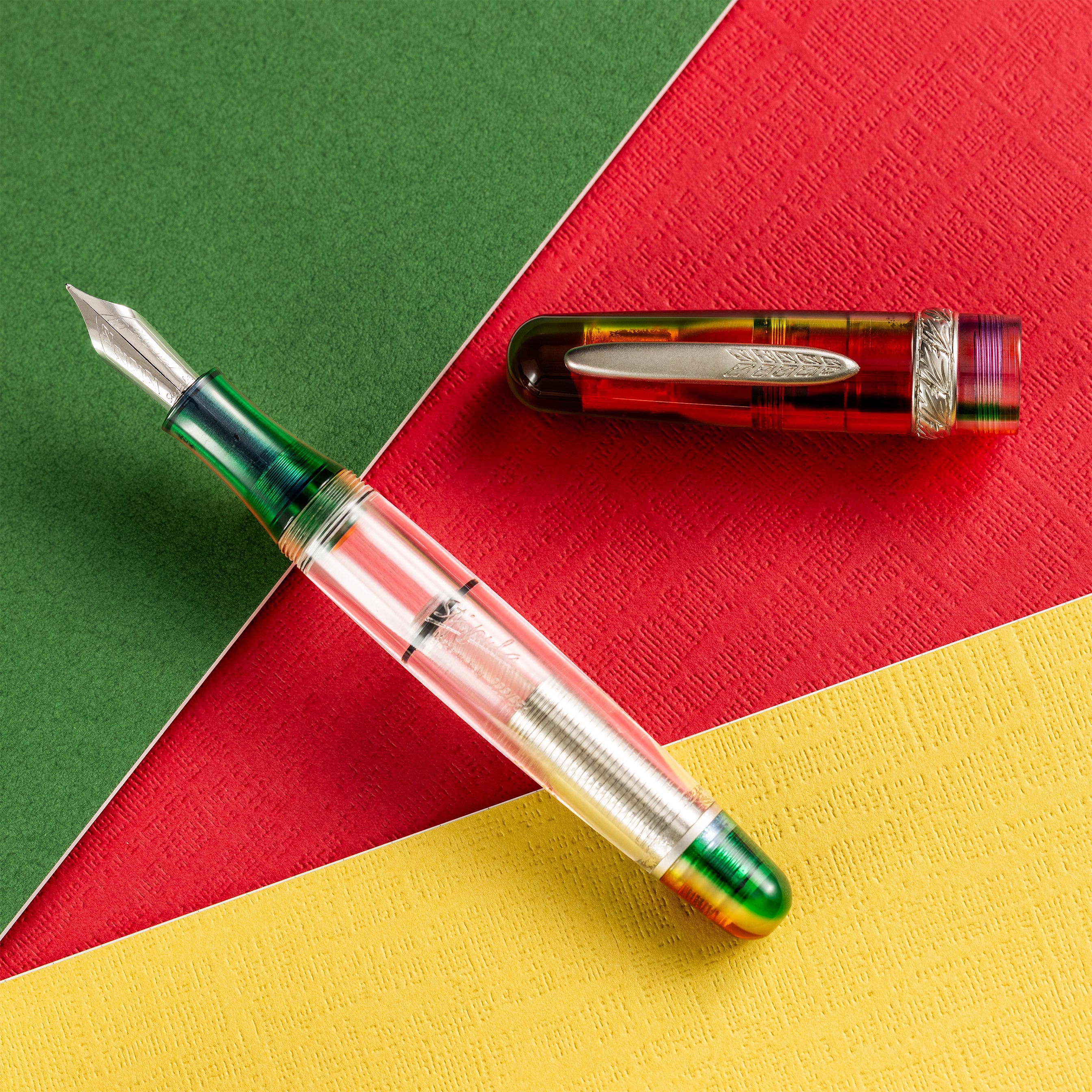 Stipula Etruria Rainbow Fountain Pen - Prisma Di Luce - 14K Gold (Limited Edition)-Pen Boutique Ltd
