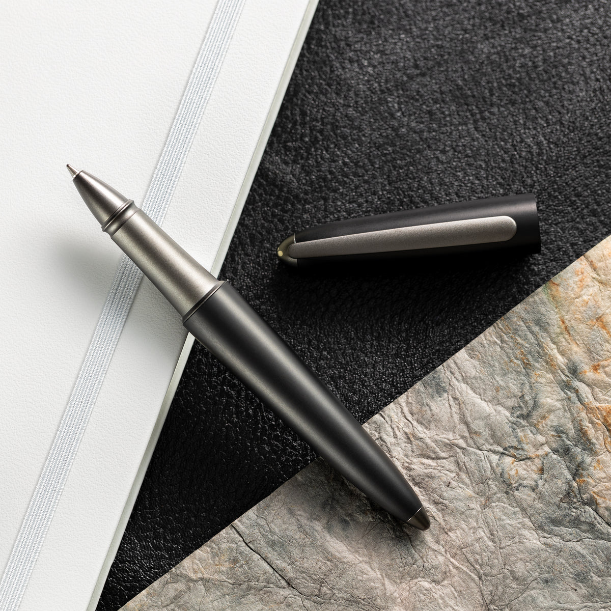 Diplomat Aero Rollerball Pen - Pure Black (Limited Edition) - Pen Boutique Ltd