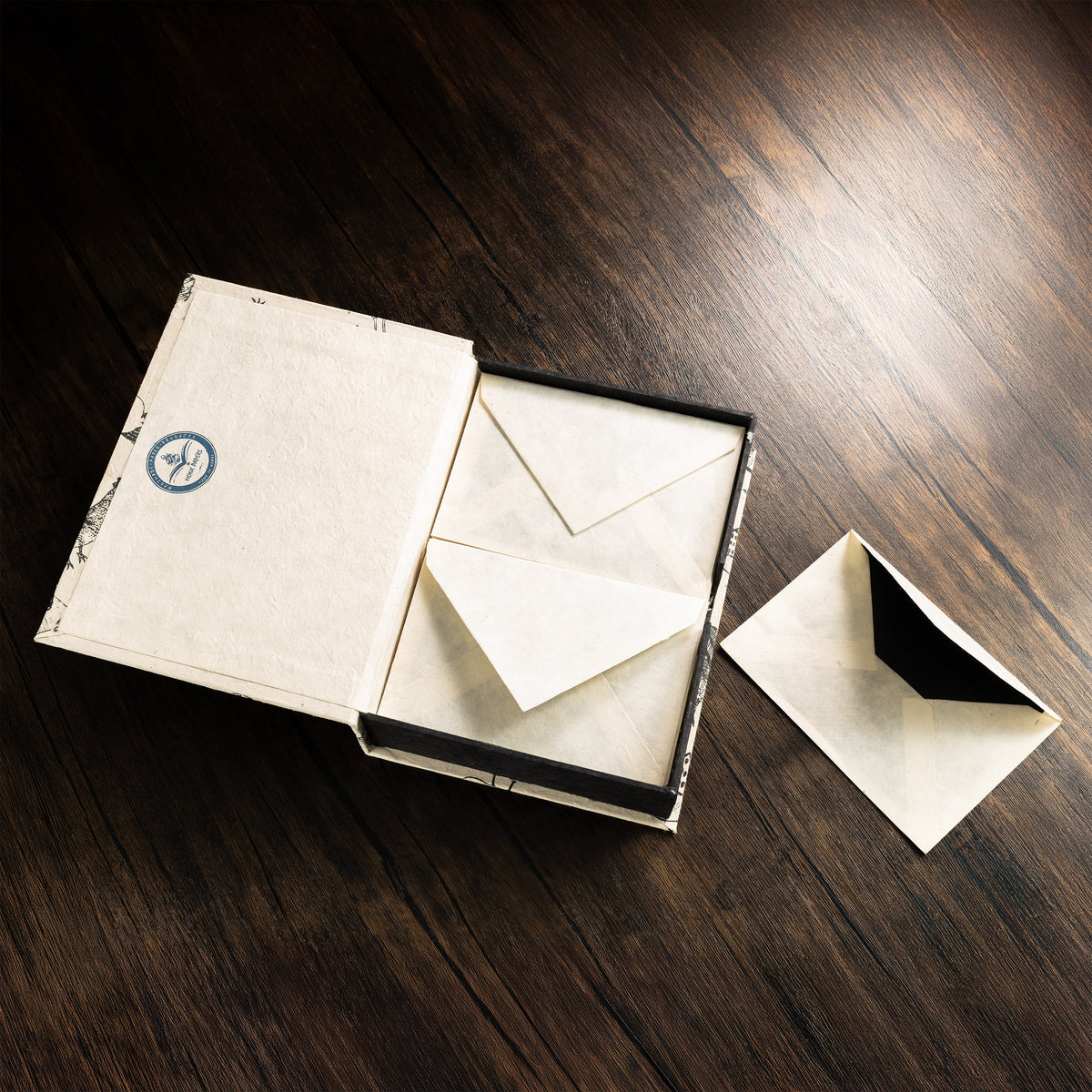 Monk Paper "Art by Children- Birds" Lokta Stationery Box Set - Pen Boutique Ltd