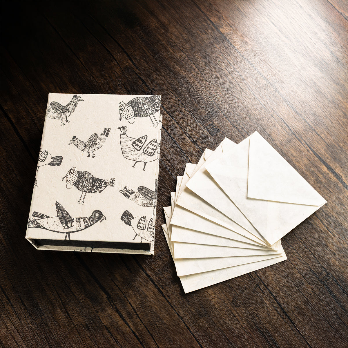 Monk Paper "Art by Children- Birds" Lokta Stationery Box Set - Pen Boutique Ltd