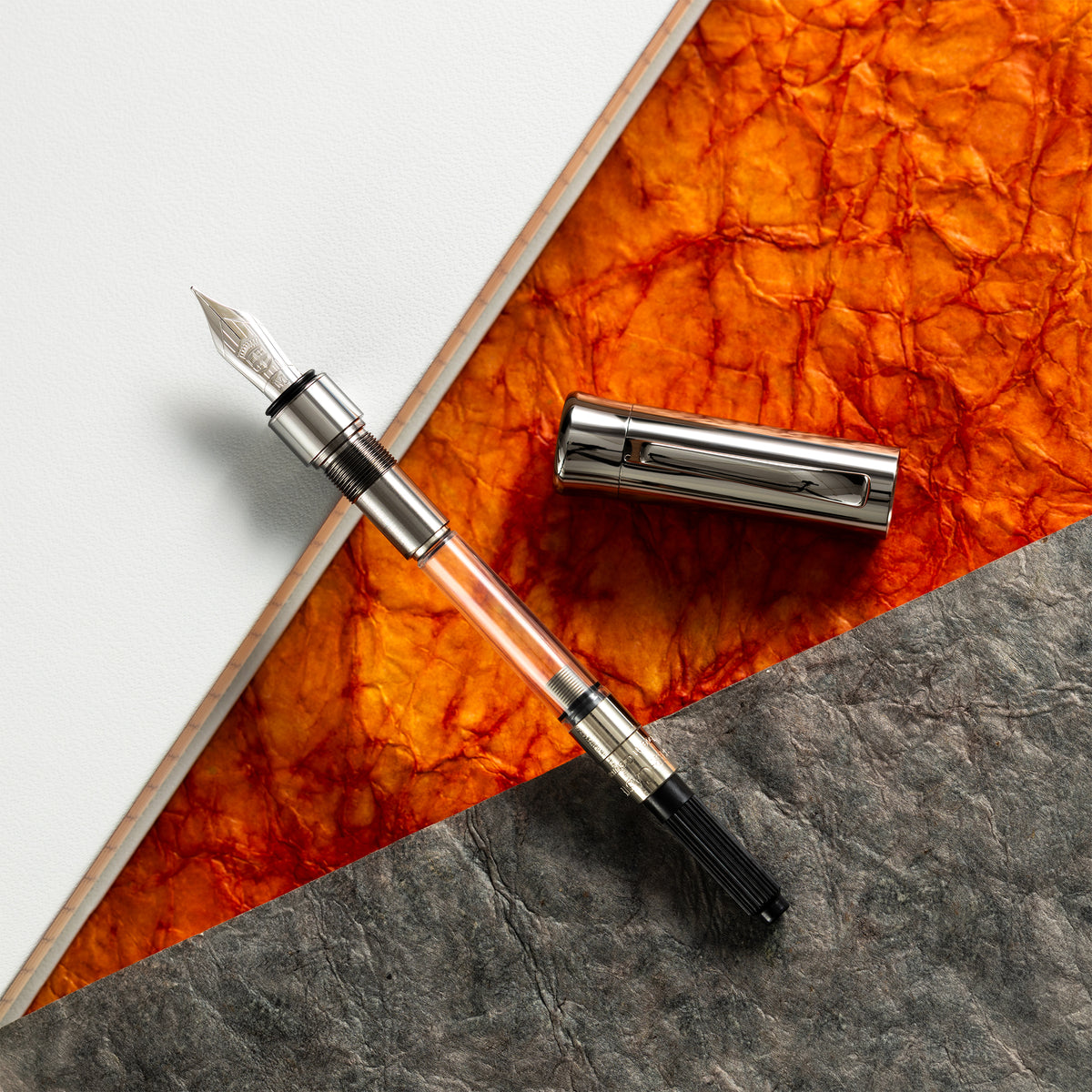 Graf Von Faber-Castell Tamitio Fountain Pen - Stone Grey - Pen Boutique Ltd