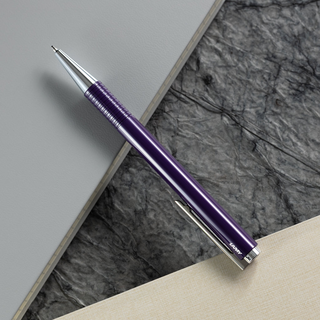 Lamy Logo M+ Ballpoint Pen - Aubergine - Special Edition - Pen Boutique Ltd