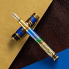 David Oscarson America The Beautiful Fountain Pen - Sapphire - Gold Trim (Limited Edition) - Pen Boutique Ltd