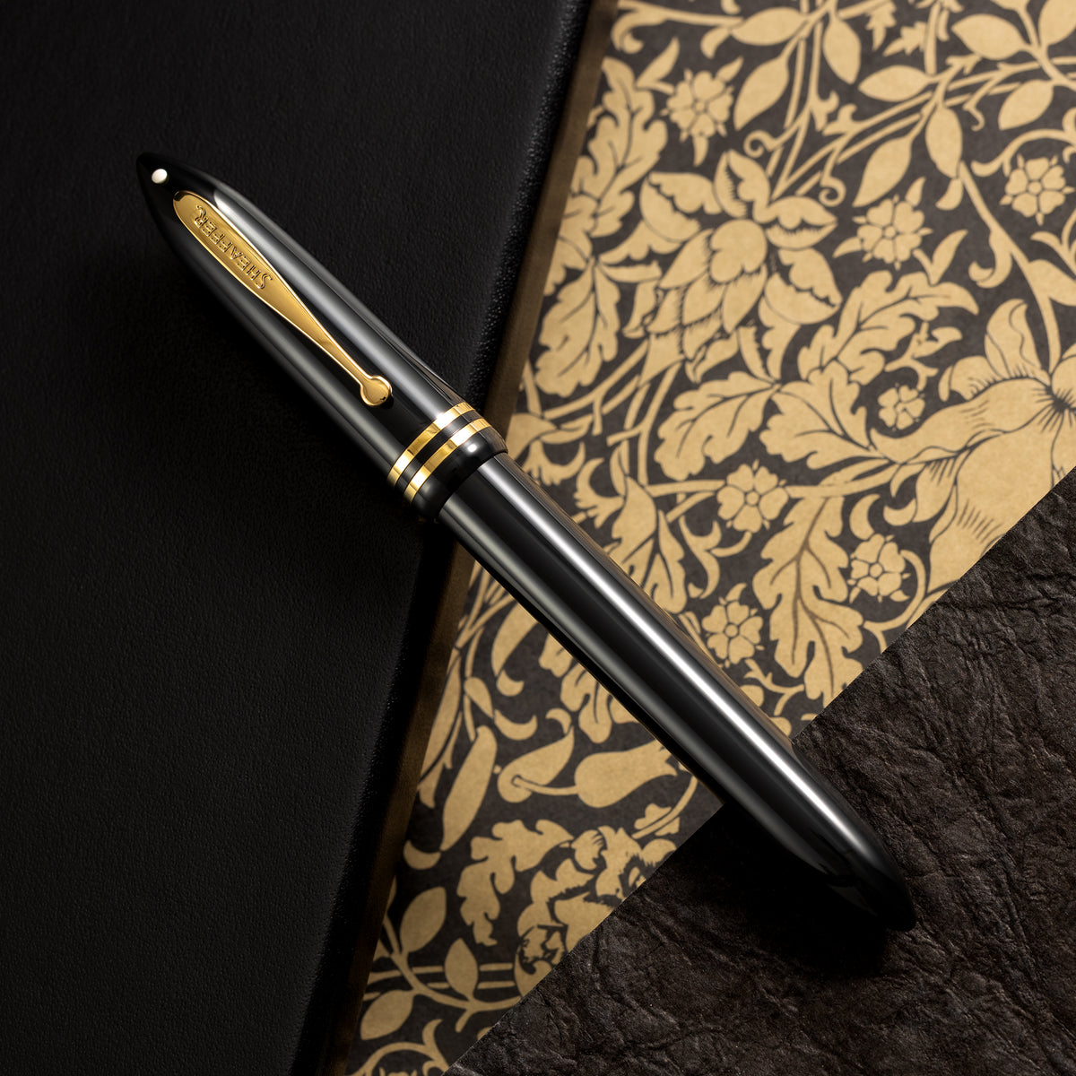 Sheaffer Balance III E893 Rollerball Pen - Glossy Black - Gold Trim - Pen Boutique Ltd