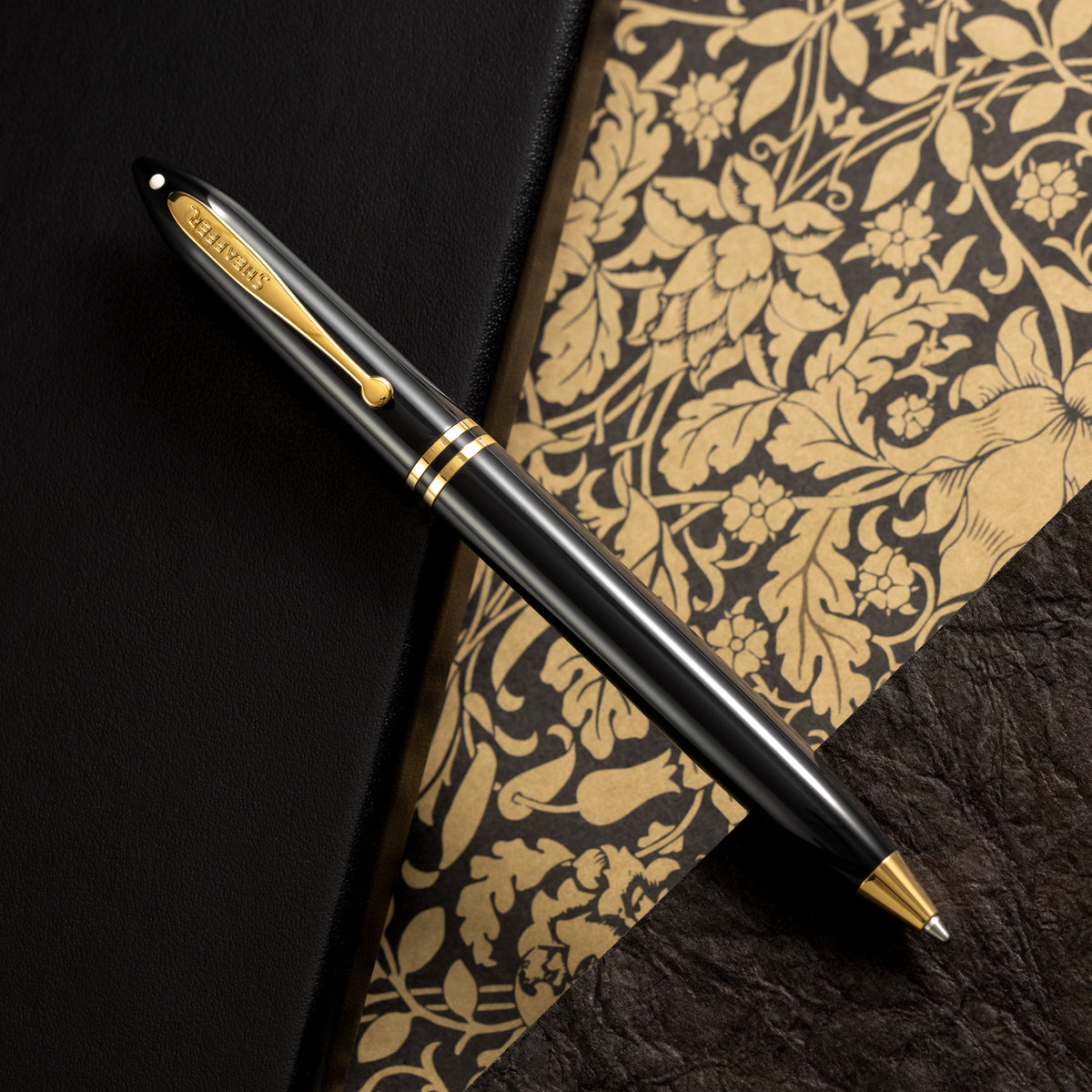 Sheaffer Balance III E893 Ballpoint Pen - Glossy Black - Gold Trim - Pen Boutique Ltd