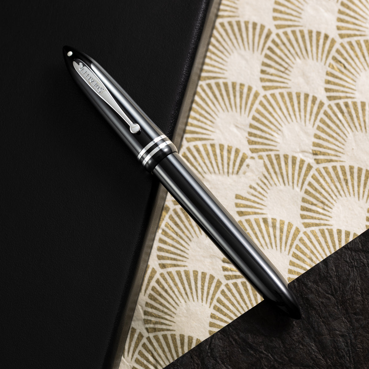 Sheaffer Balance III E892 Rollerball Pen - Glossy Black - Chrome Trim - Pen Boutique Ltd