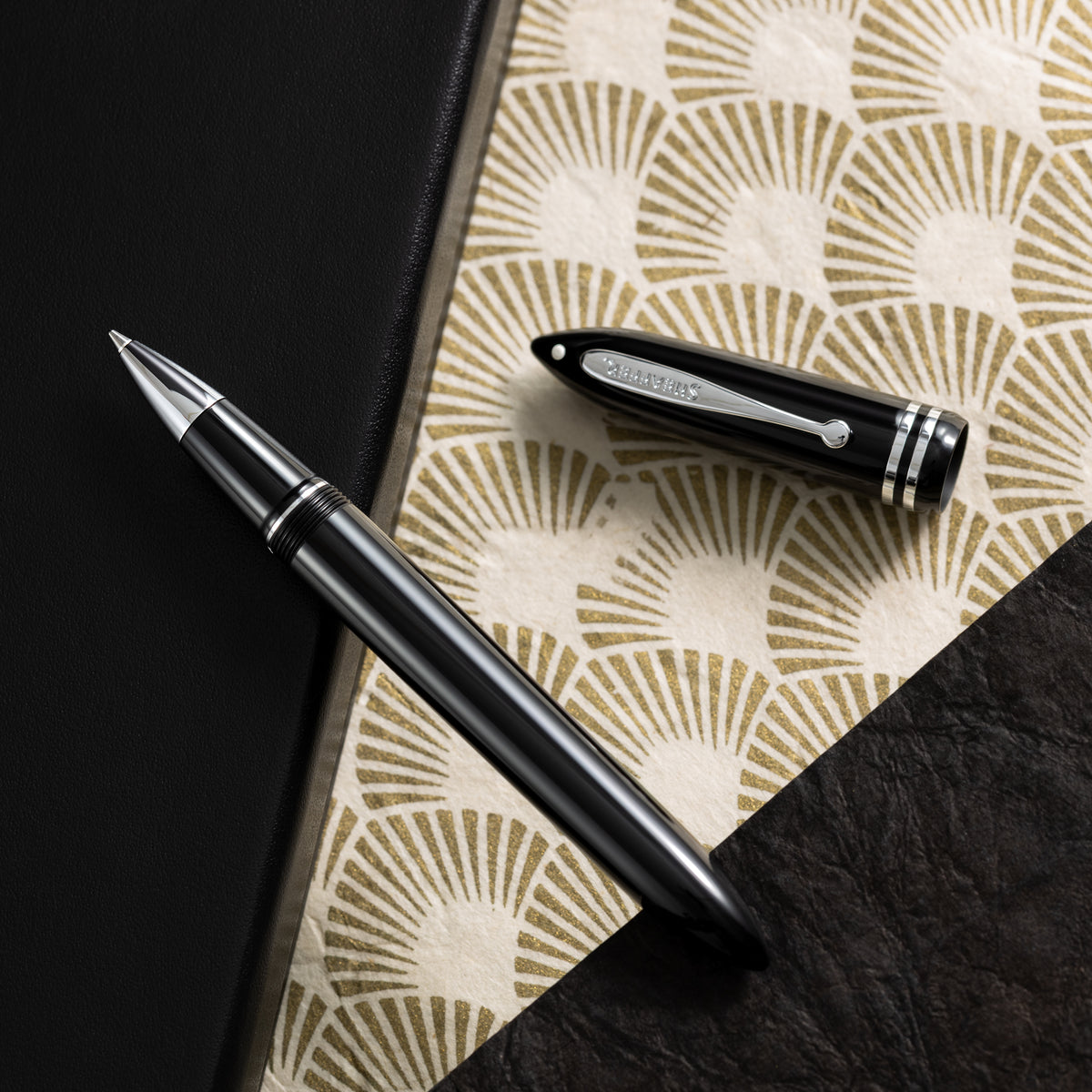 Sheaffer Balance III E892 Rollerball Pen - Glossy Black - Chrome Trim - Pen Boutique Ltd