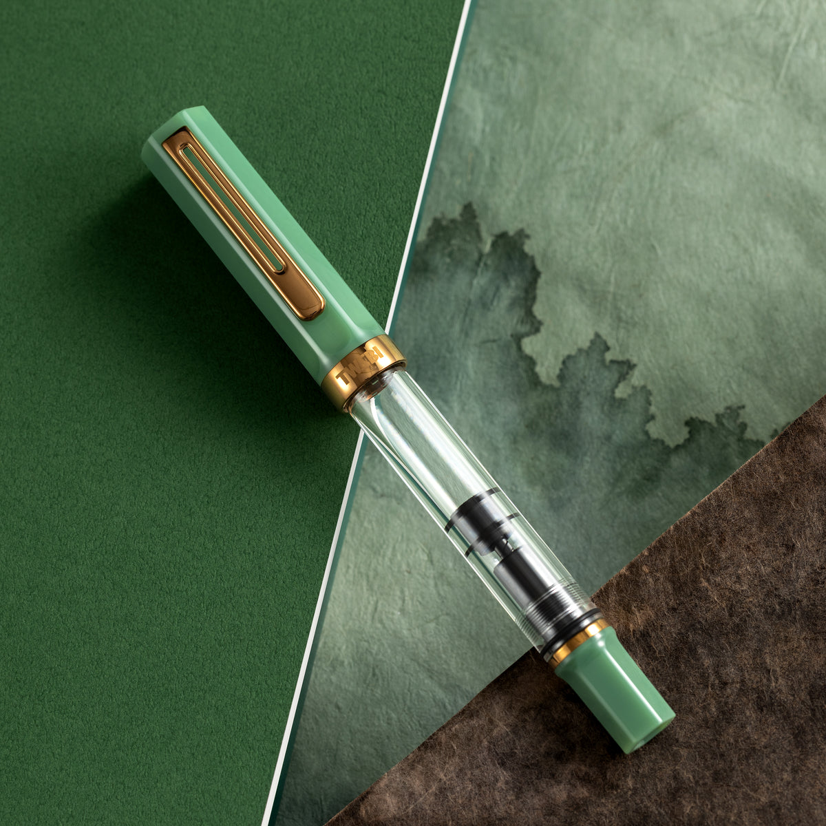 TWSBI Eco Fountain Pen - Jade Jelly - Bronze Trim - Pen Boutique Ltd