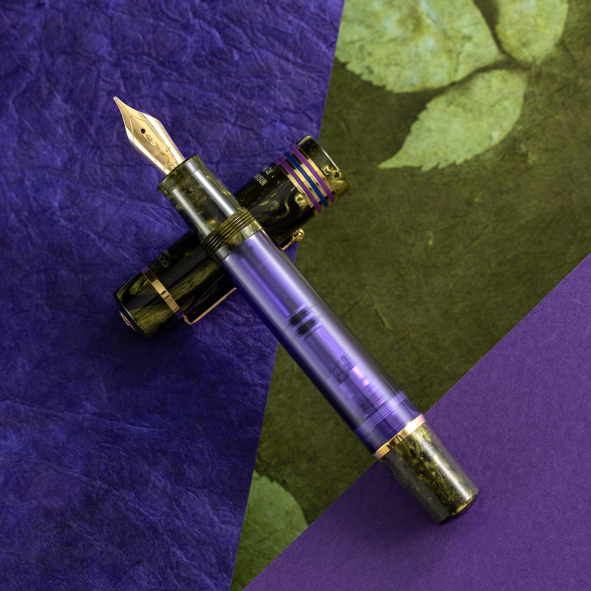 Delta Limited Edition Fountain Pen - Four Rings Misteria - 14K Gold - Pen Boutique Ltd