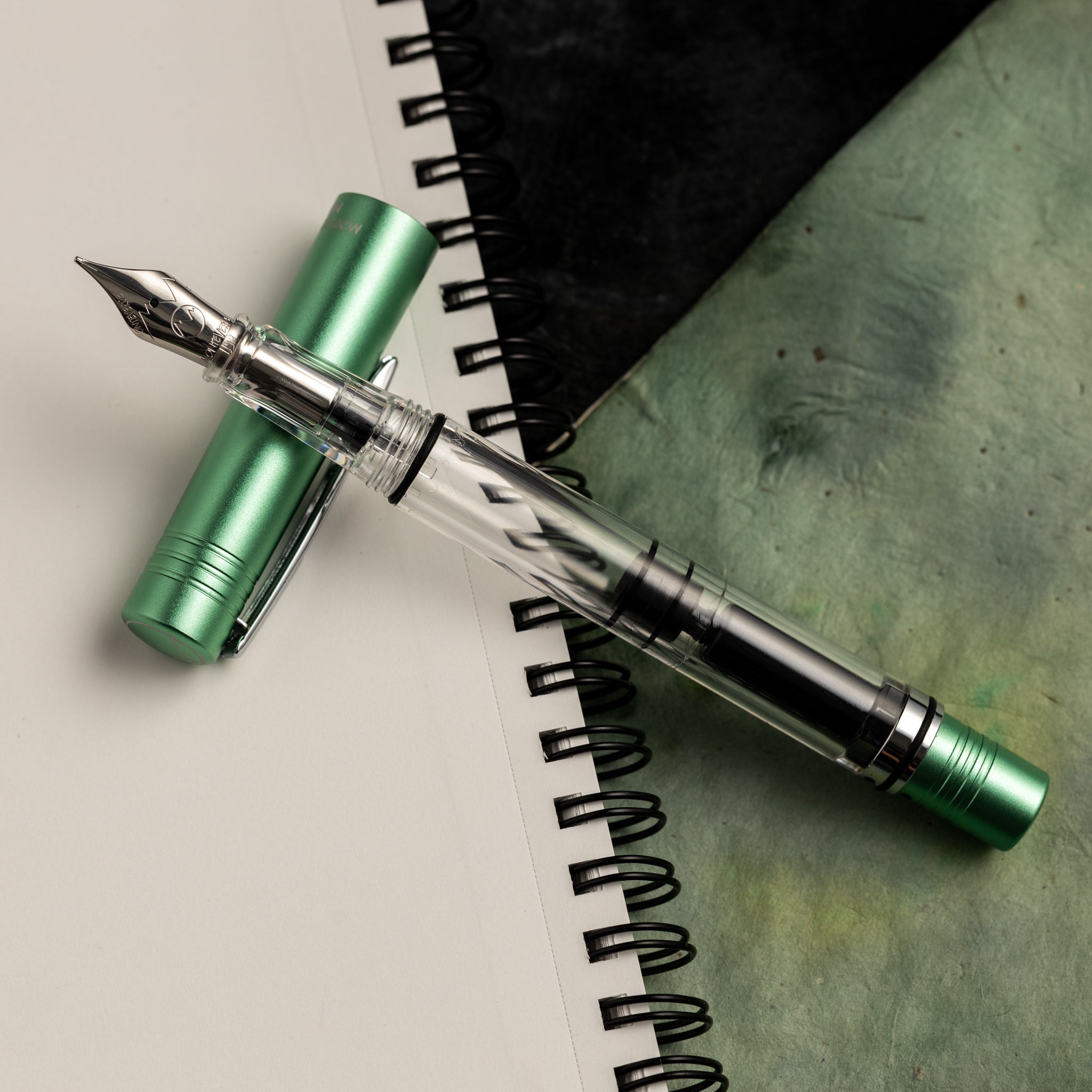 Monteverde MP1 Fountain Pen Gift Set - Mint Green “Lucky” (Pen Boutique Exclusive) - Pen Boutique Ltd