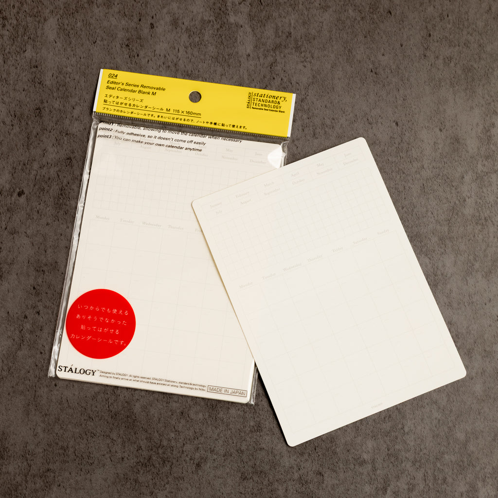 Stalogy Monthly Calendar Sticker Removable - Pen Boutique Ltd