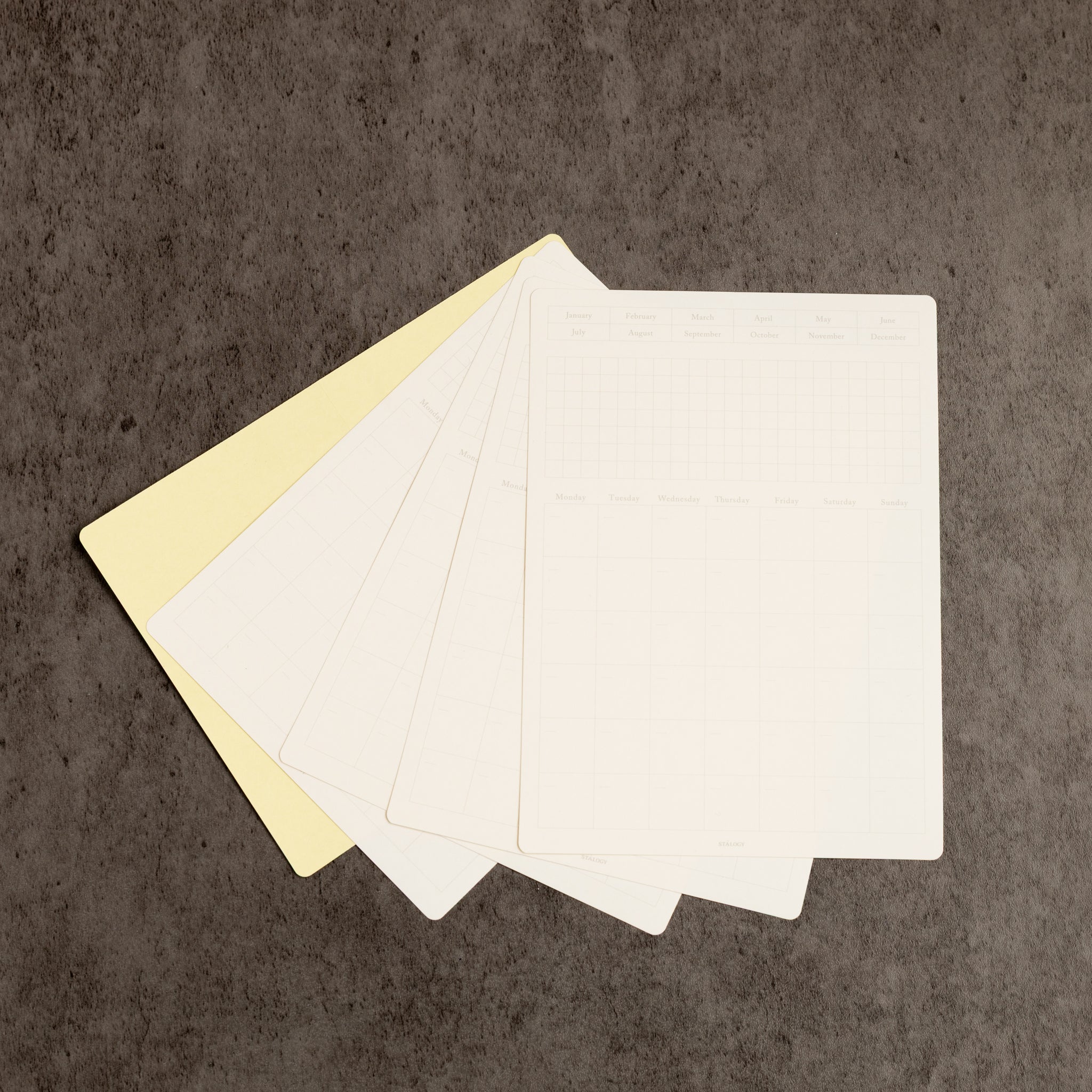 Stalogy Monthly Calendar Sticker Removable - Pen Boutique Ltd