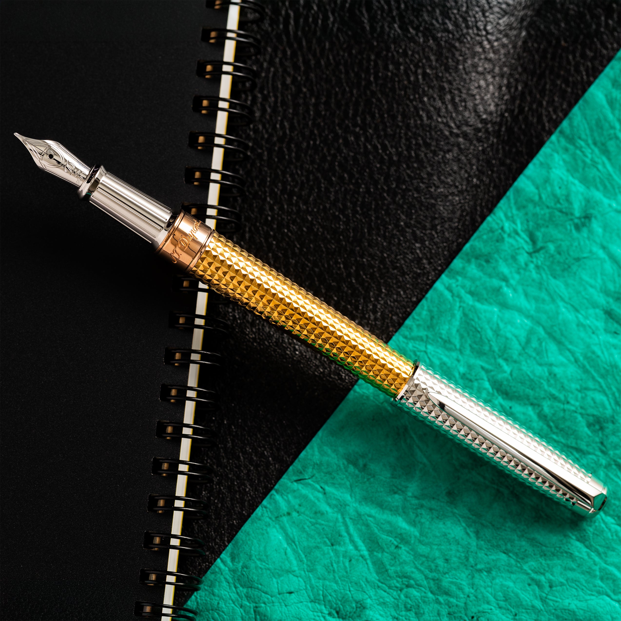 S T Dupont Line D Fountain Pen - Eternity Golden Hour - Pen Boutique Ltd