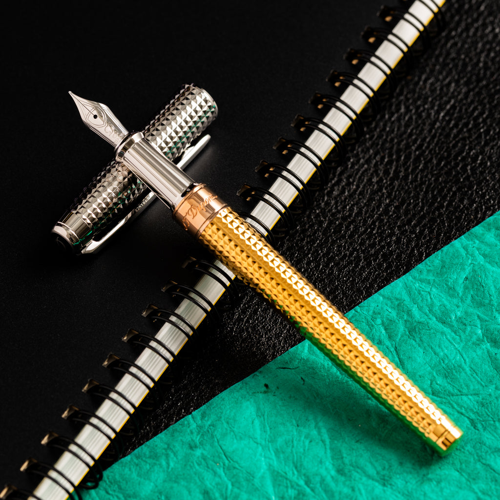 S T Dupont Line D Fountain Pen - Eternity Golden Hour - Pen Boutique Ltd