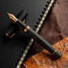 Visconti Homo Sapiens Fountain Pen – Volcano Lava Black – Bronze Trim-Pen Boutique Ltd