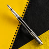 S T Dupont Line D Fountain Pen - Eternity - Mane Guilloche Black - Palladium Trim (Large) - Pen Boutique Ltd