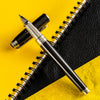 S T Dupont Line D Rollerball Pen - Eternity - Mane Guilloche Black - Palladium Trim (Large) - Pen Boutique Ltd