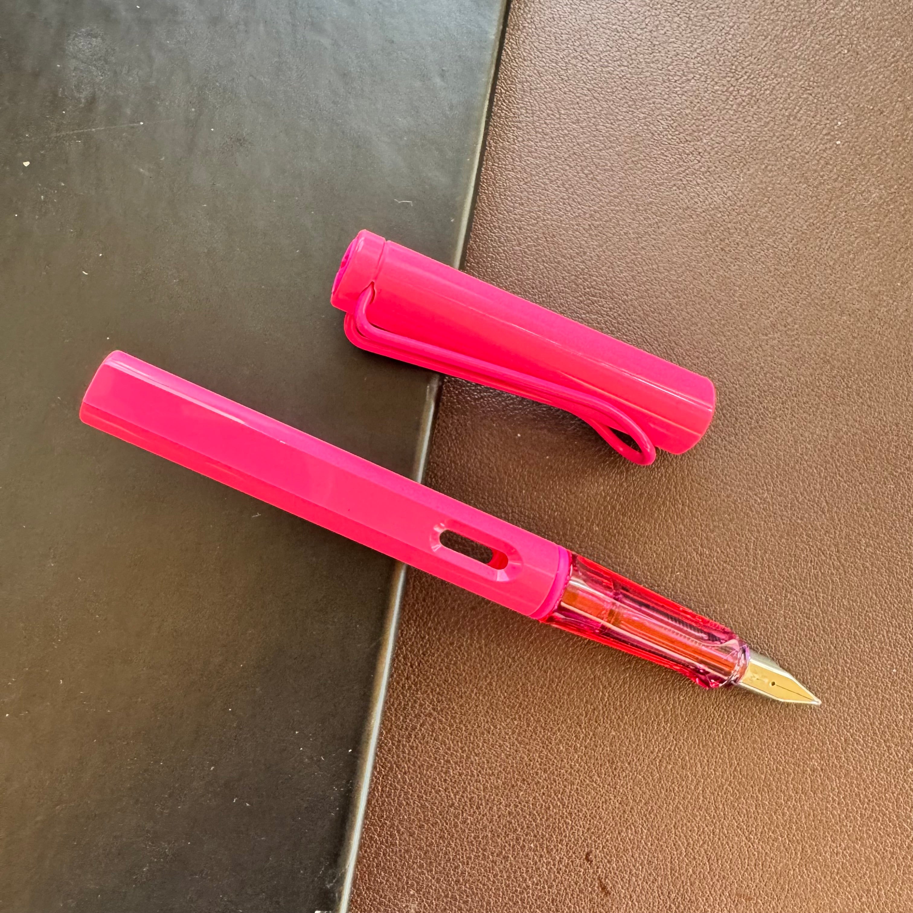 Lamy Safari Fountain Pen - Neon Pink (Special Edition) - Pen Boutique Ltd