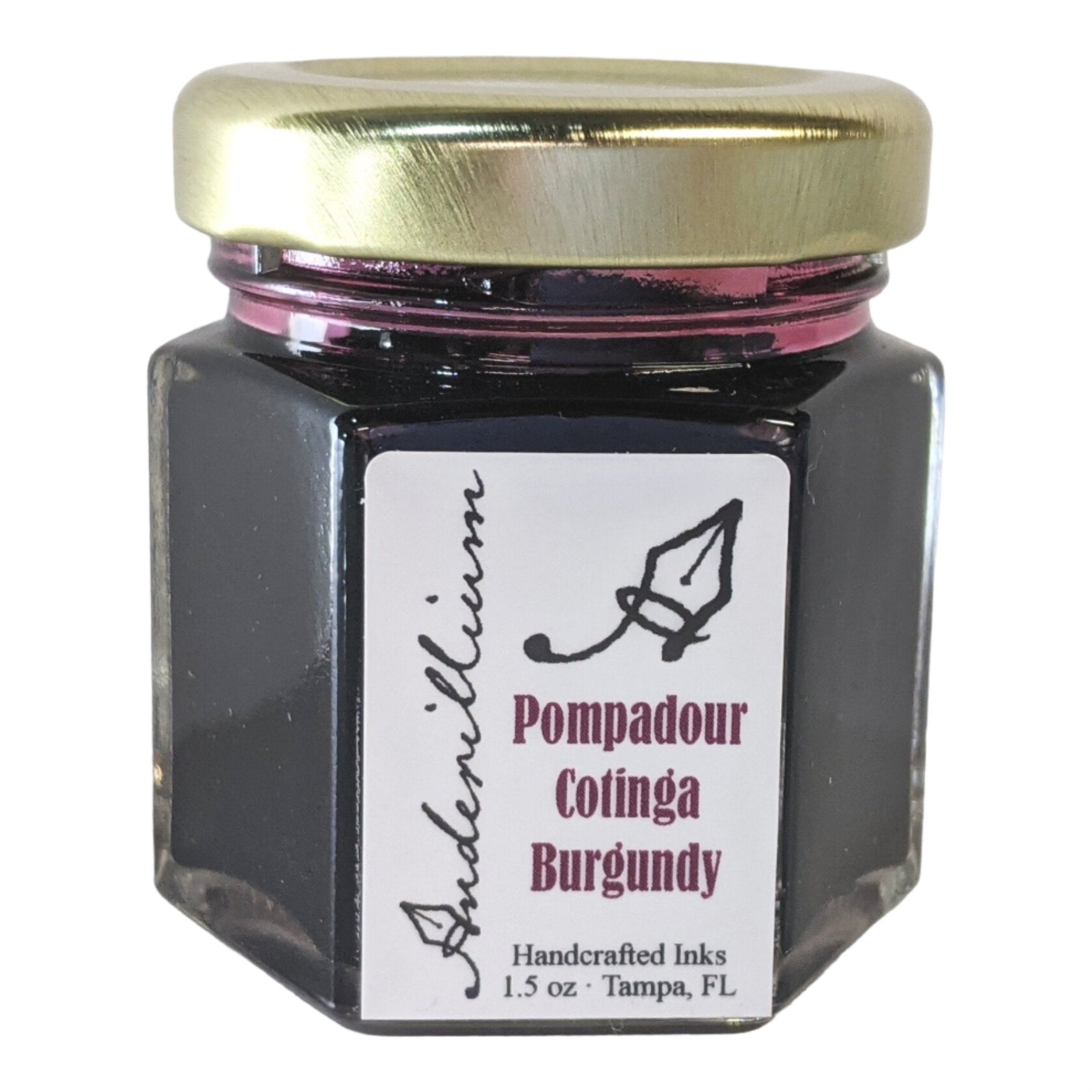 Anderillium Avian Ink - Pompadour Cotinga Burgundy - 1.5 oz - Pen Boutique Ltd