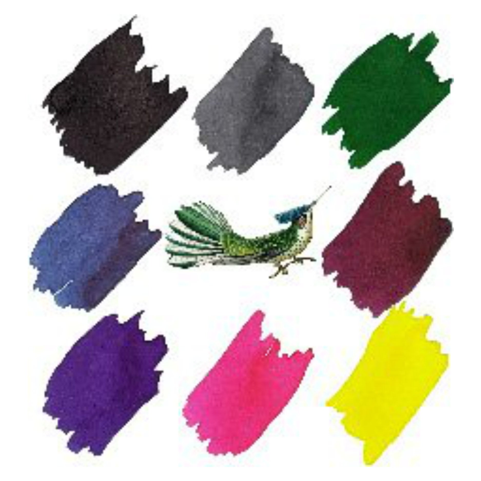 Anderillium Sample Ink Set - Avian - 0.5 oz (8 Colors) - Pen Boutique Ltd