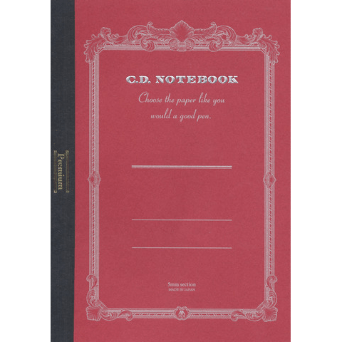 Apica Premium CD Notebook - Red - Grid - A5 - Pen Boutique Ltd