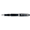 Aurora 888 Fountain Pen - Blue Ebonite - Chrome Trim - 18K Nib (Limited Edition) - Pen Boutique Ltd