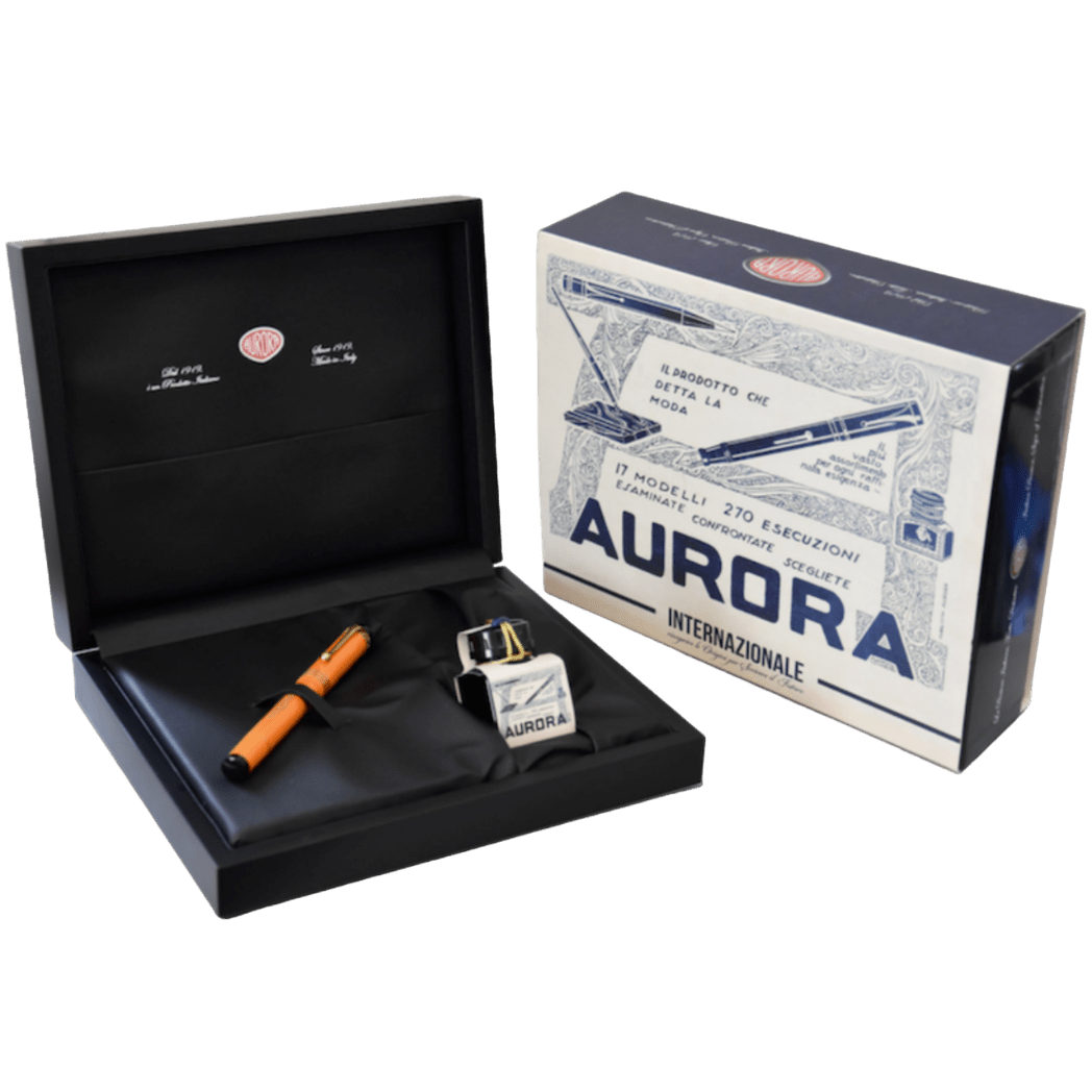 Aurora Internazionale (International) Fountain Pen - Orange (Limited Edition) - Pen Boutique Ltd