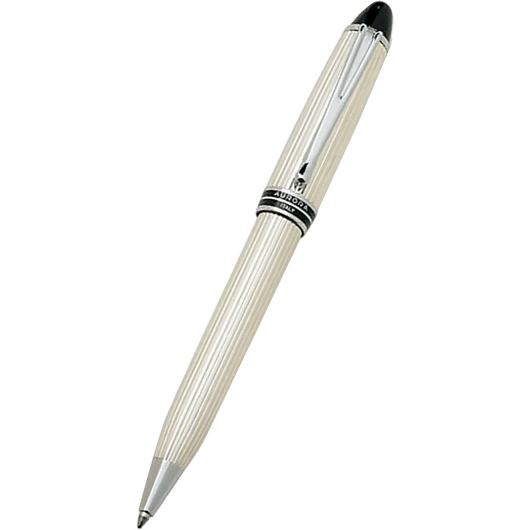 Aurora Ipsilon Ballpoint Pen - Sterling Silver - Pen Boutique Ltd
