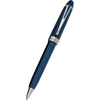 Aurora Ipsilon Deluxe Ballpoint Pen - Blue - Chrome Trim-Pen Boutique Ltd
