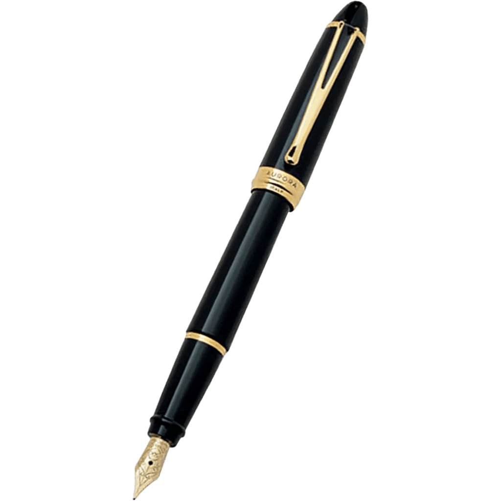 Aurora Ipsilon Deluxe Fountain Pen - Black - 14K Gold Nib - Pen Boutique Ltd