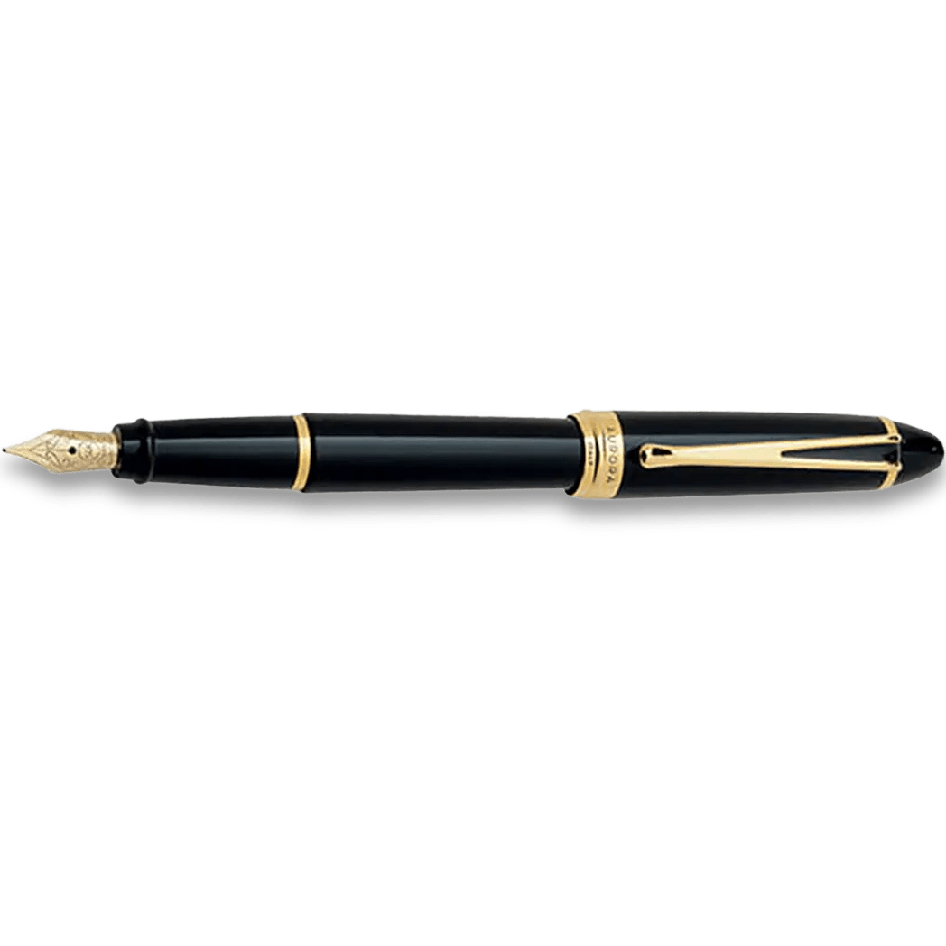 Aurora Ipsilon Deluxe Fountain Pen - Black - 14K Gold Nib - Pen Boutique Ltd