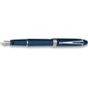 Aurora Ipsilon Deluxe Fountain Pen - Blue - Chrome Trim - Pen Boutique Ltd