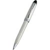 Aurora Ipsilon Quadra Pattern Ballpoint Pen - Sterling Silver - Pen Boutique Ltd