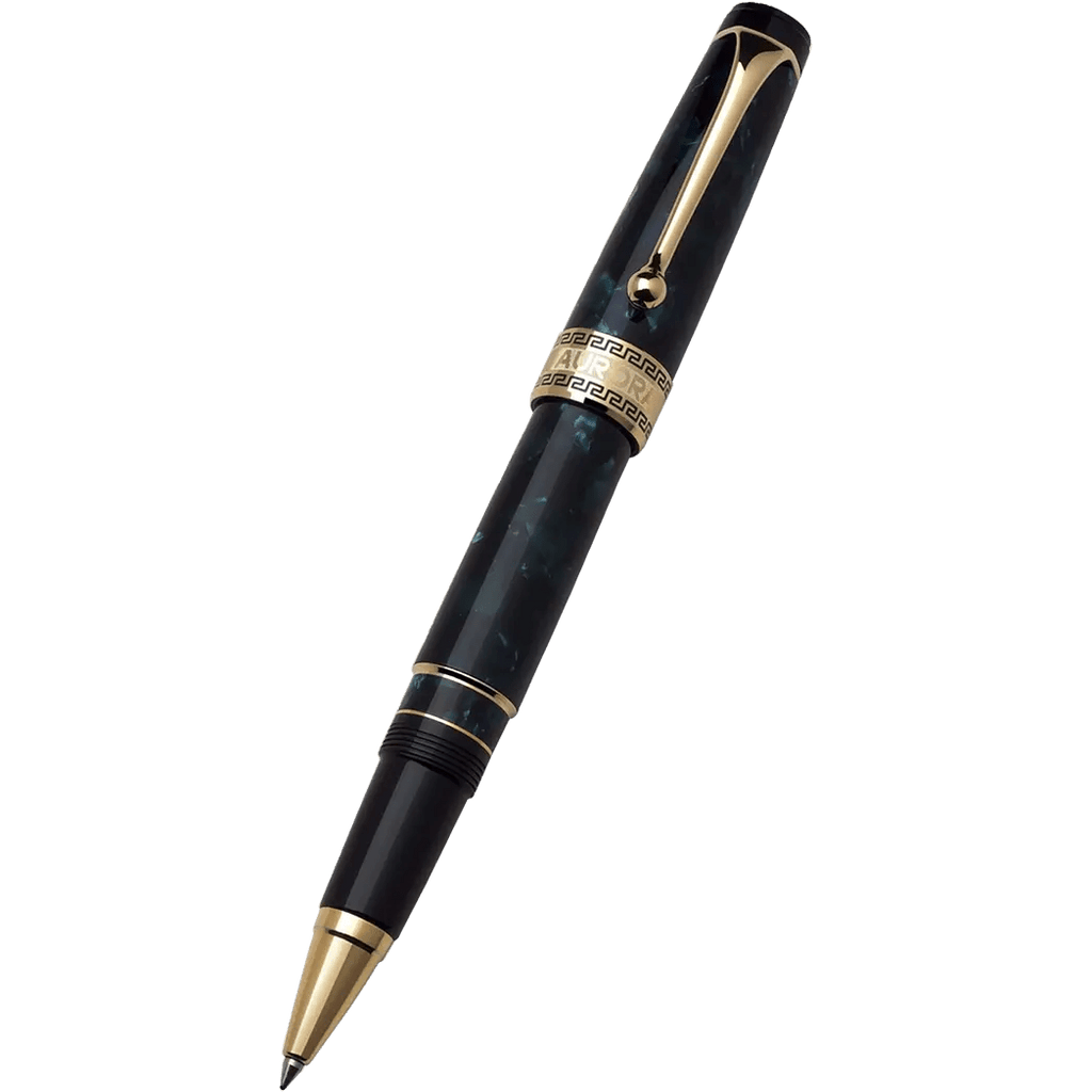 Aurora Optima Auroloide Rollerball Pen - Emerald Green - Gold Trim - Pen Boutique Ltd