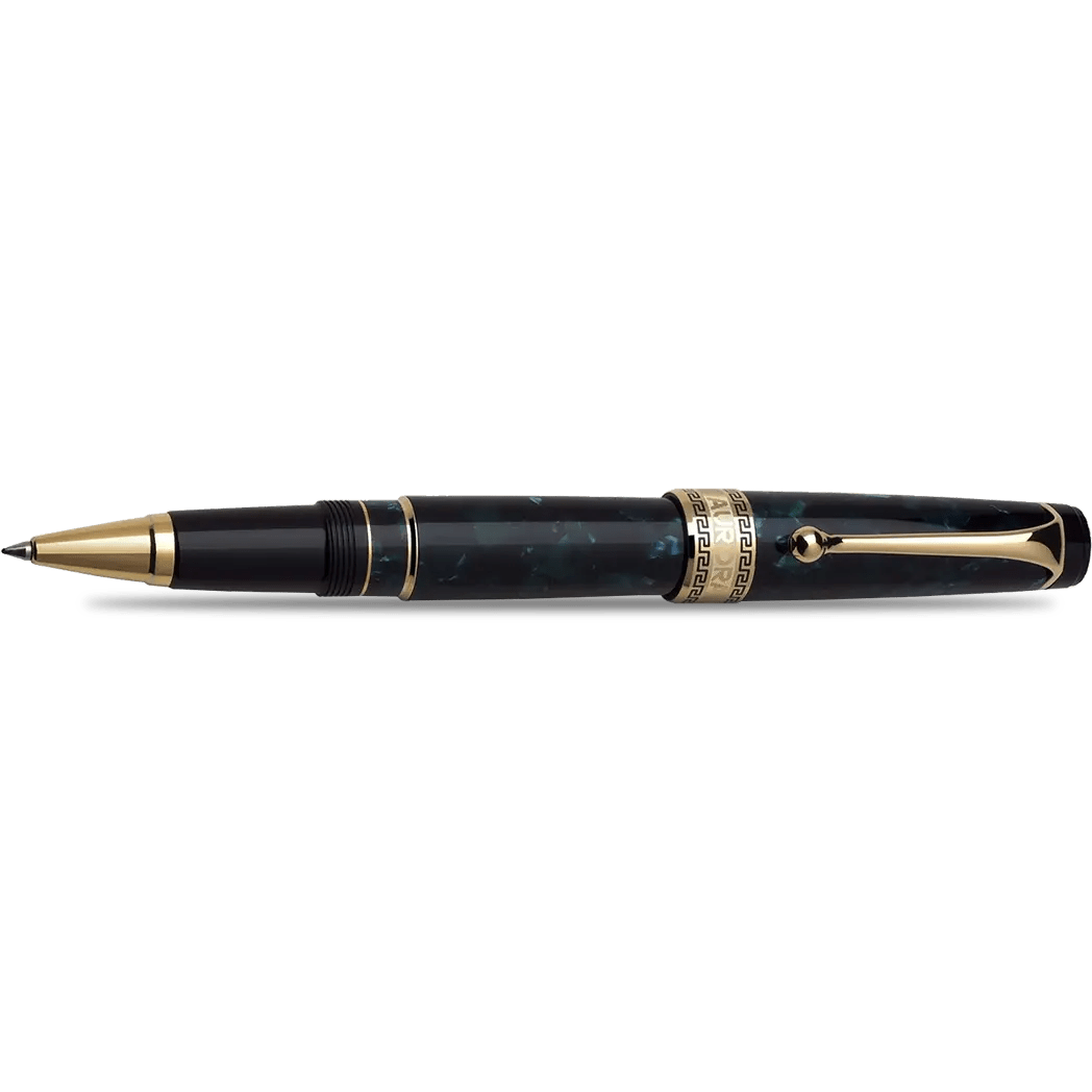 Aurora Optima Auroloide Rollerball Pen - Emerald Green - Gold Trim - Pen Boutique Ltd