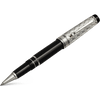 Aurora Optima Riflessi Rollerball Pen - Black - Sterling Silver - Pen Boutique Ltd