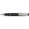 Aurora Optima Riflessi Rollerball Pen - Black - Sterling Silver - Pen Boutique Ltd